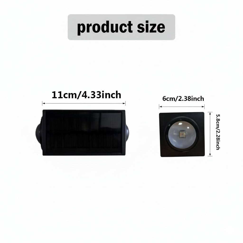 LumaFence - Solar ColorGlow Outdoor Wall Lamp Set