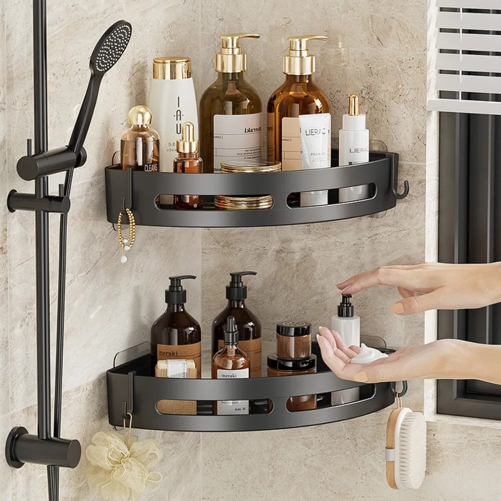 STORAVEX – Organisateur d’étagère de douche adhésif sans perçage
