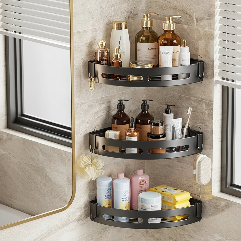 STORAVEX – No Drill Adhesive Shower Shelf Organizer