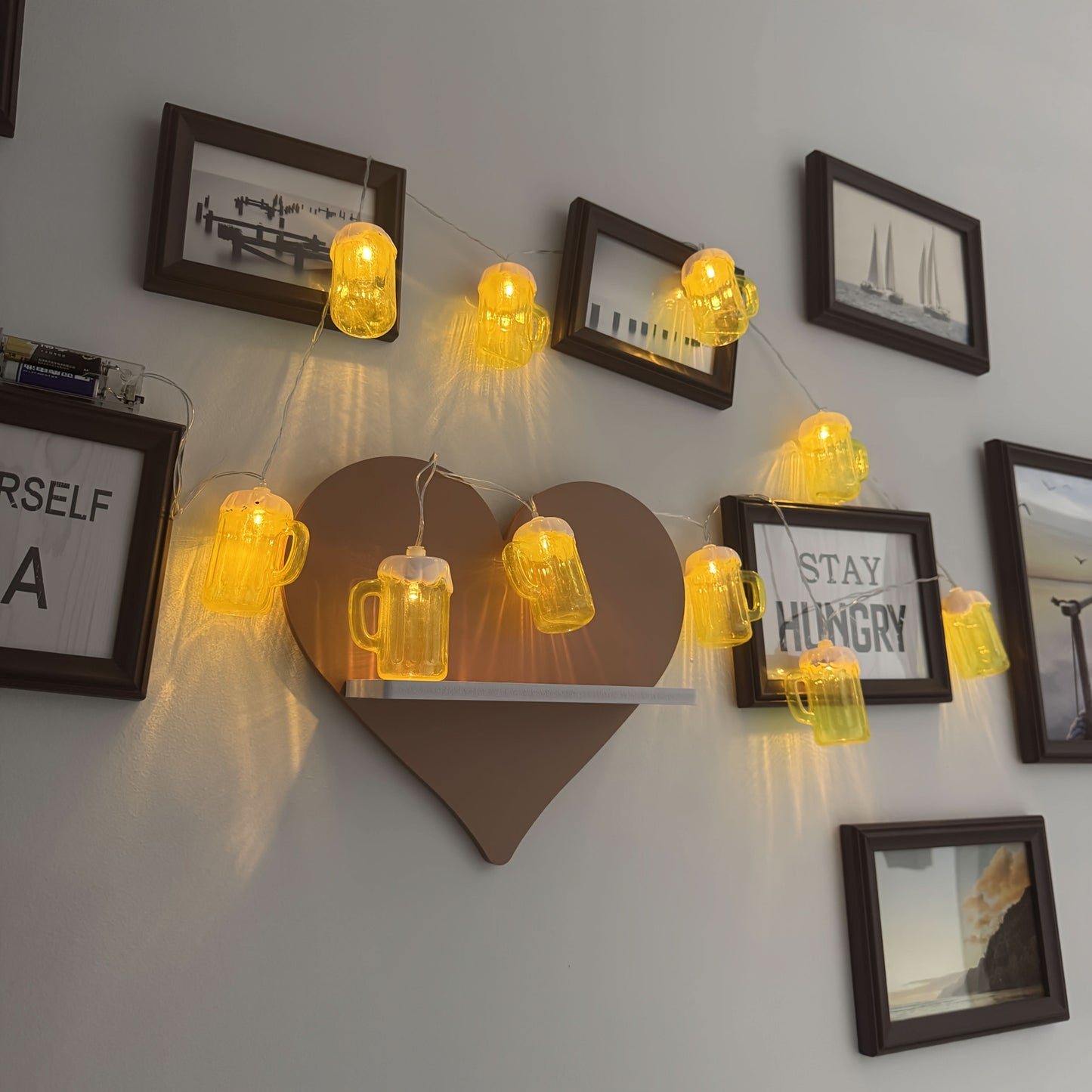 BREWGLOW – Dessus de chope de bière à LED pour un éclairage d’ambiance festif