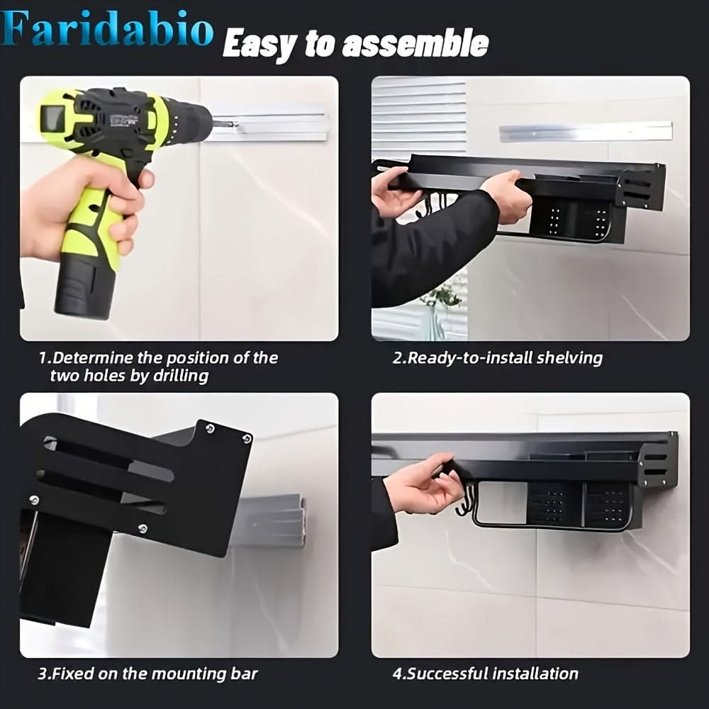 WALLCHEF – Wandmontierter Küchen Organizer Regal