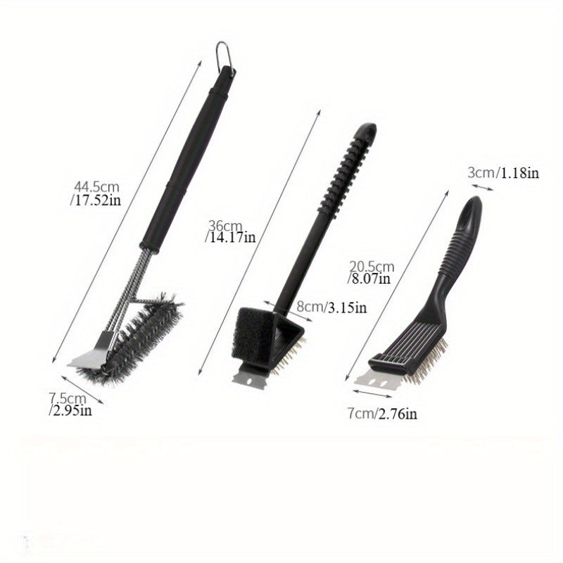 FIRECLEAN – Heavy-Duty Grill Brush Set Outdoor Cooking Tool