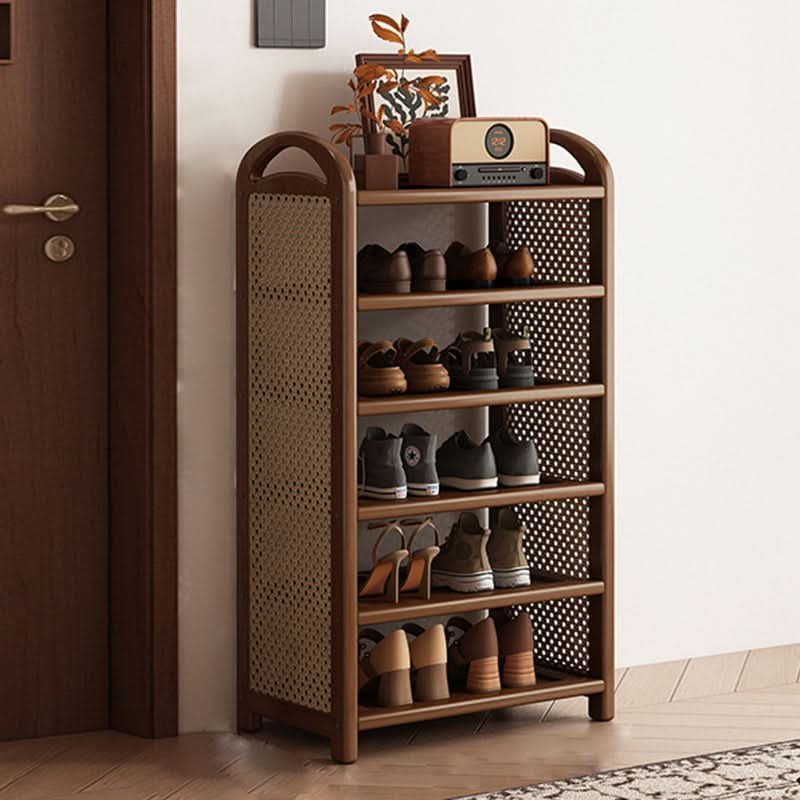BAMBRATIXA – Scarpiera in bambù e rattan per un ingresso ordinato ed elegante