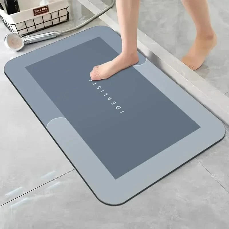 Diatomaceous Earth Bath Mat - Super Absorbent Non-Slip Bathroom Mat 6