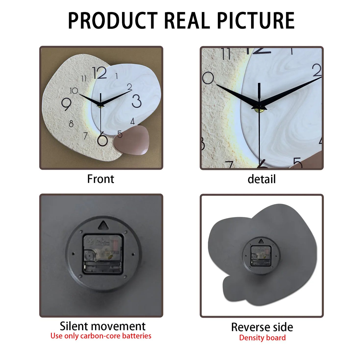 Elegant Silent Quartz Wall Clock for Bedroom & Living Room Decor 5