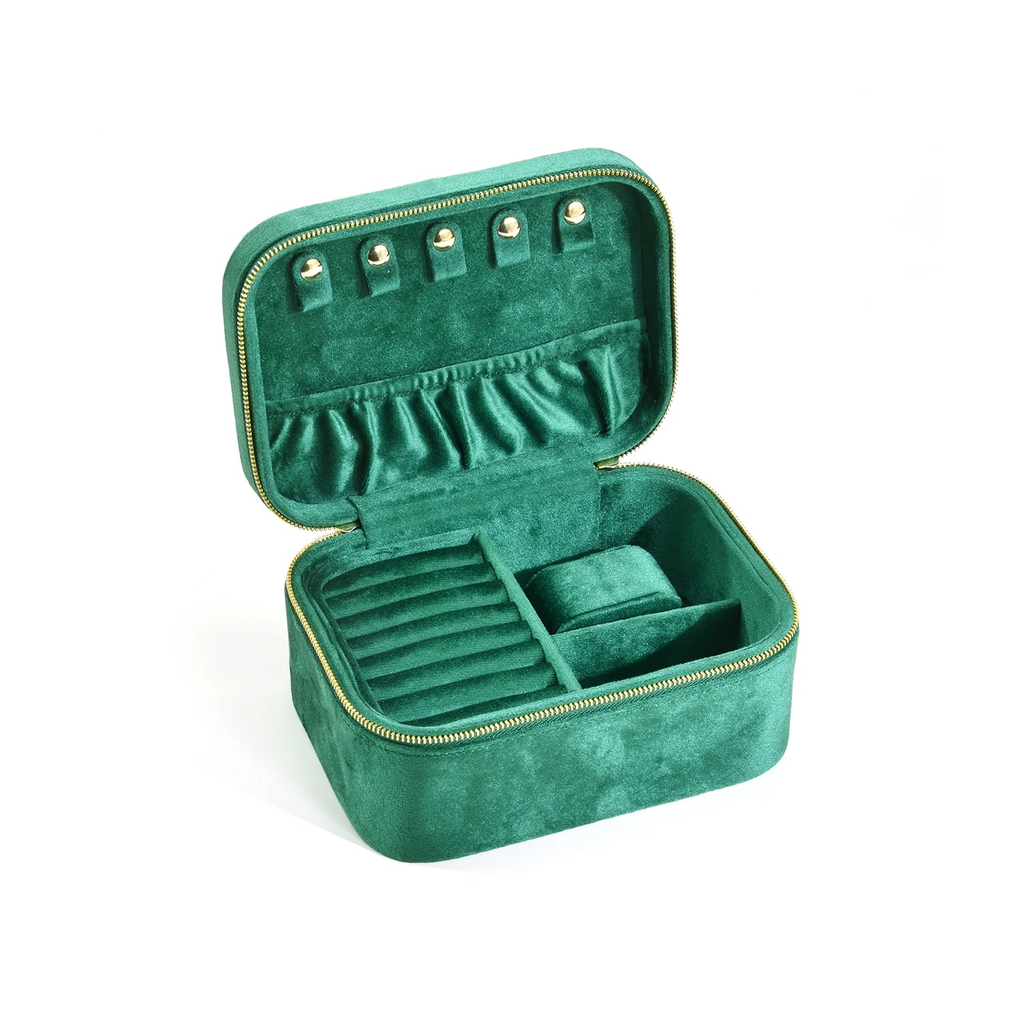 Elegant Travel Jewelry Organizer - Velvet Travel Jewelry Case for Women 11