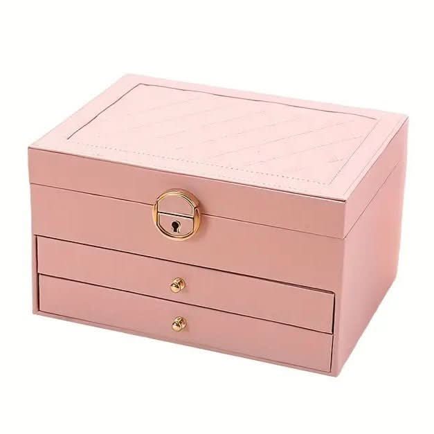 Luxe Jewel - Elegant Leather Travel Jewelry Organizer with Multi-Layered Storage 9