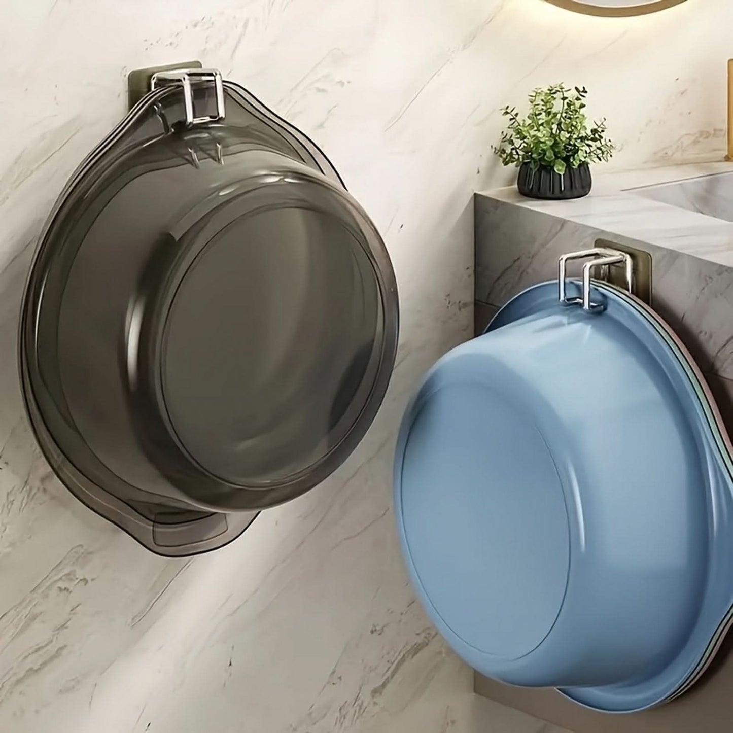 BASIN HOOK – Bohrfreier Edelstahl-Wandhaken zur platzsparenden Aufbewahrung von Handtüchern und Waschbecken in Küche und Bad