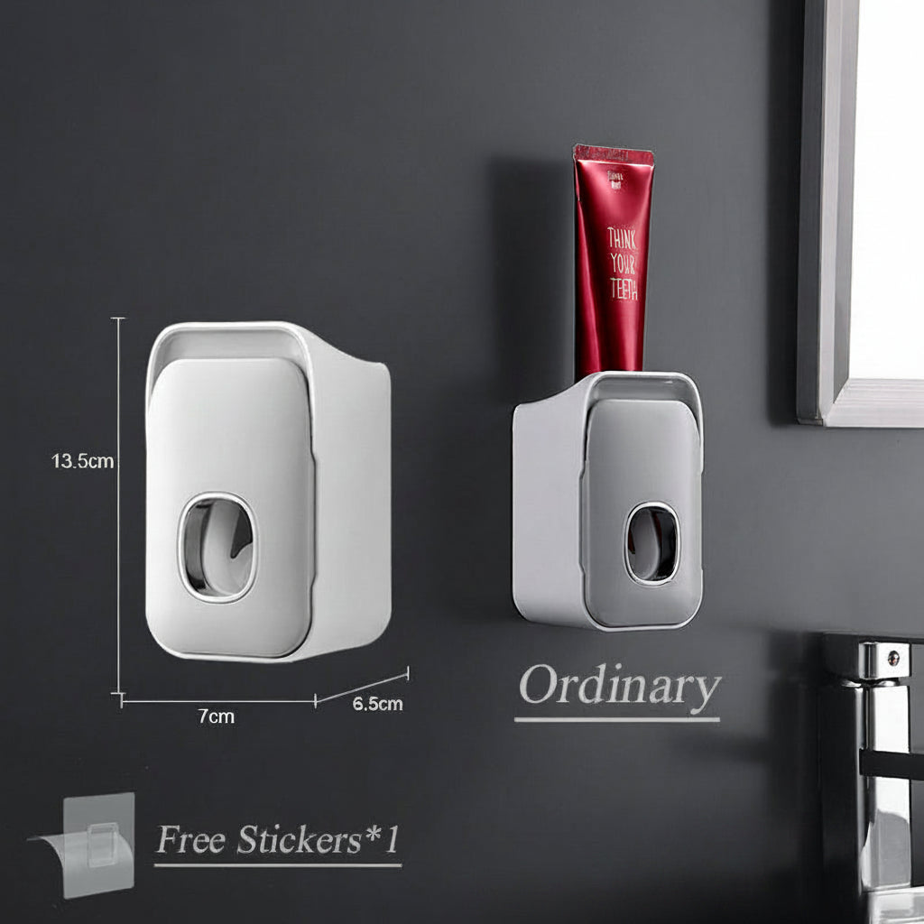 PRESSIQ – Distributeur manuel de dentifrice pour un usage organisé en salle de bain