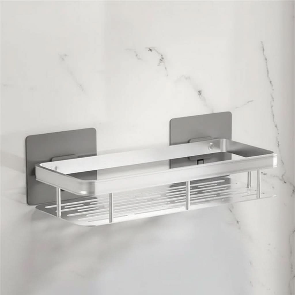 NordicShelf - Adhesive Bathroom Shelf for Easy Storage & Shower Use 17