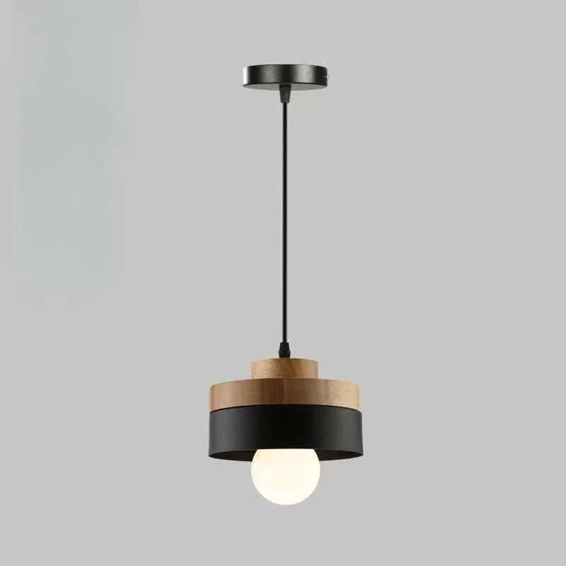 Nordic Modern Chandelier Light - Elegant Wrought Iron & Solid Wood Design for Dining Rooms 8