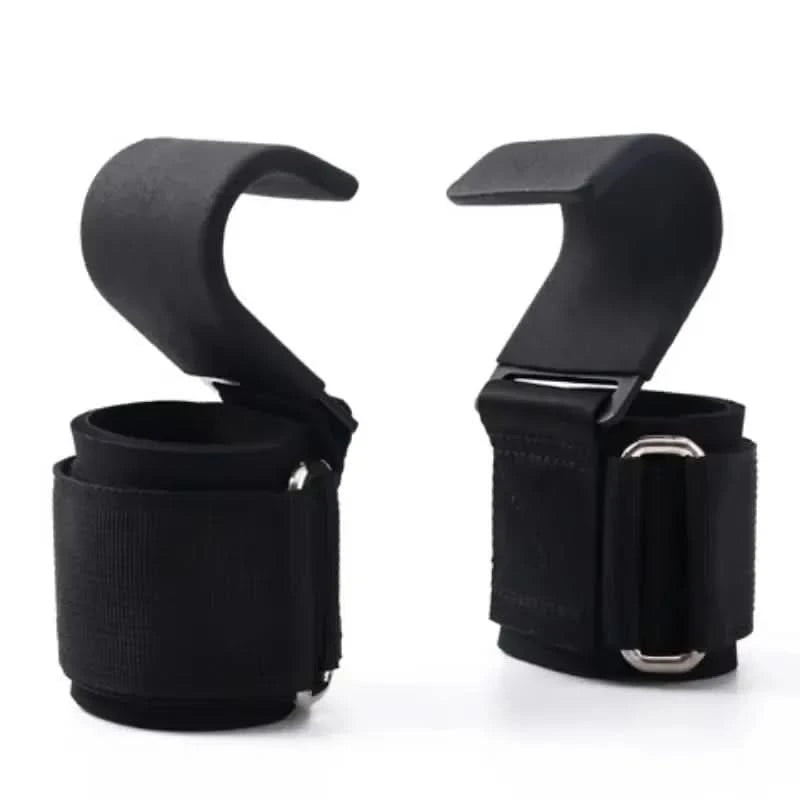 Premium Non-Slip Weight Lifting Hooks - Heavy-Duty Hook Straps for Powerlifting & Bodybuilding 7