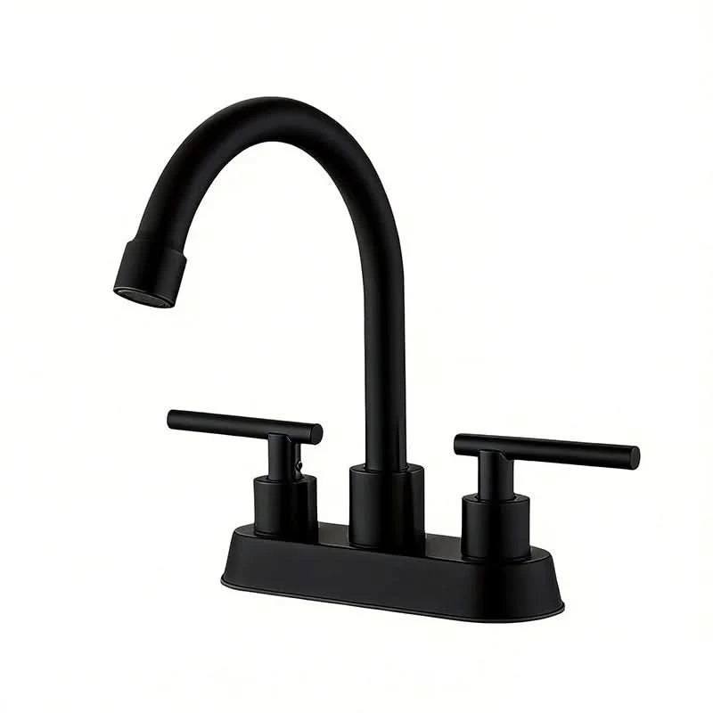 Premium Stainless Steel Bathroom Basin Faucet - Dual Handle Hot & Cold Mixer 7