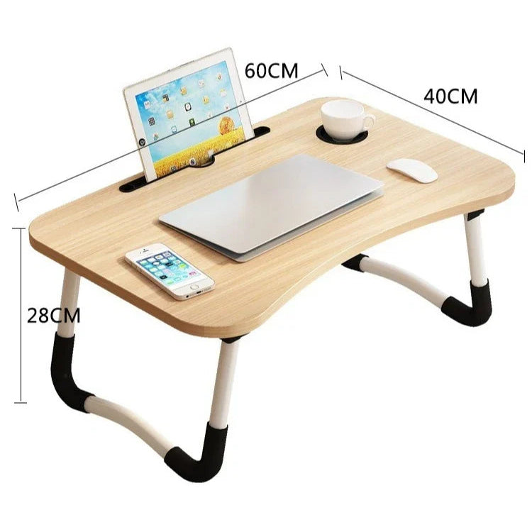 LAPNEST – Space-Saving Table with Tablet & Drink Holder