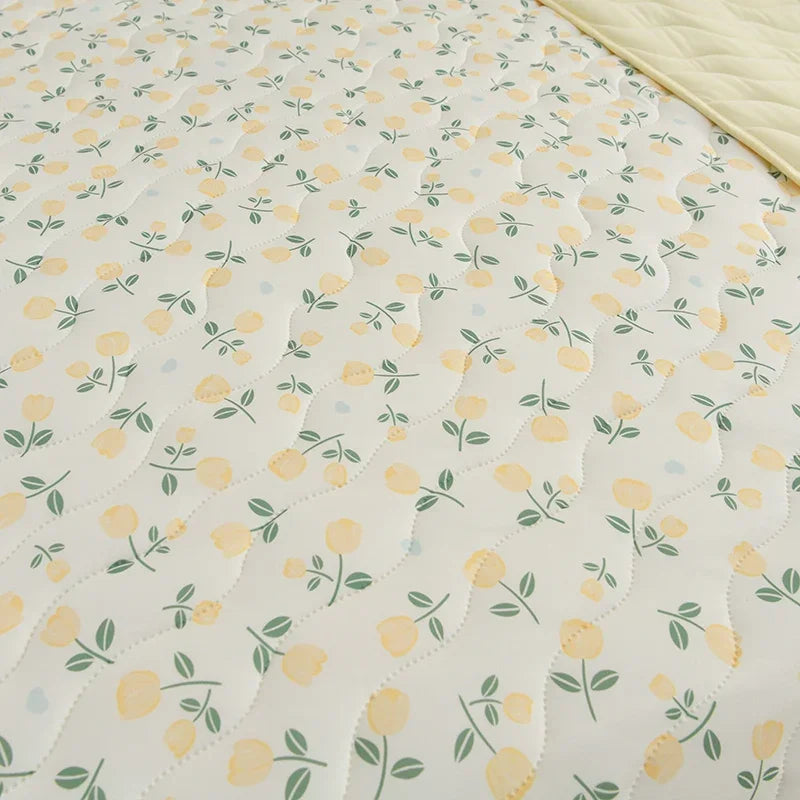 FLORABREEZE – Couverture estivale florale douce et respirante pour le confort