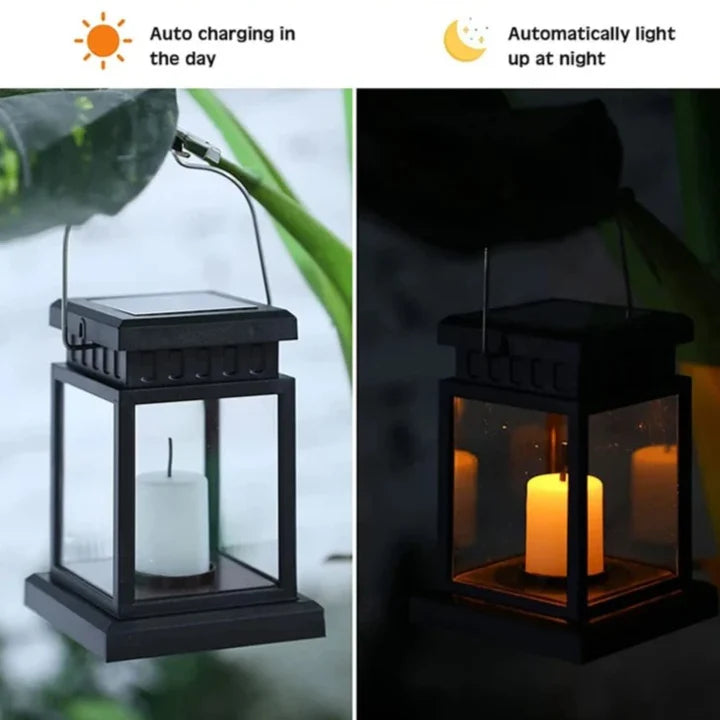 CANDLELIVA – Lanterne solaire bougie pour ambiance extérieure chaleureuse