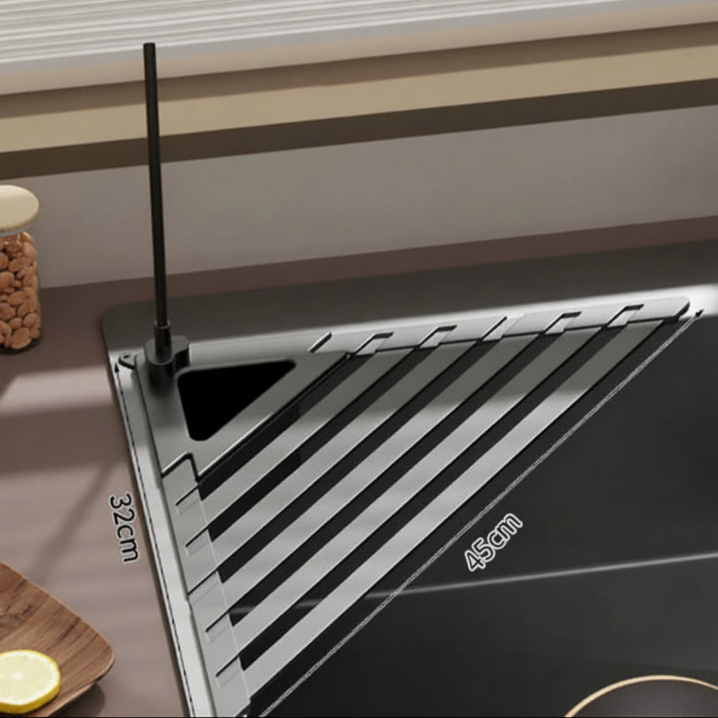 DRYFLOW – Foldable Over Sink Drain Rack