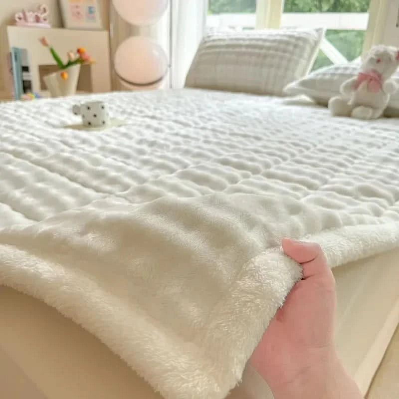 COZYTATAMI – Warmer, faltbarer Matratzenbezug mit Plüschkomfort