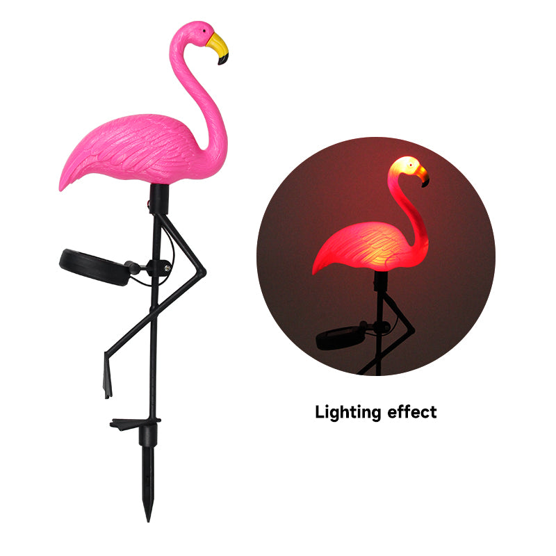 FLAMINGOLIVA – Lampe solaire flamant rose pour décoration extérieure