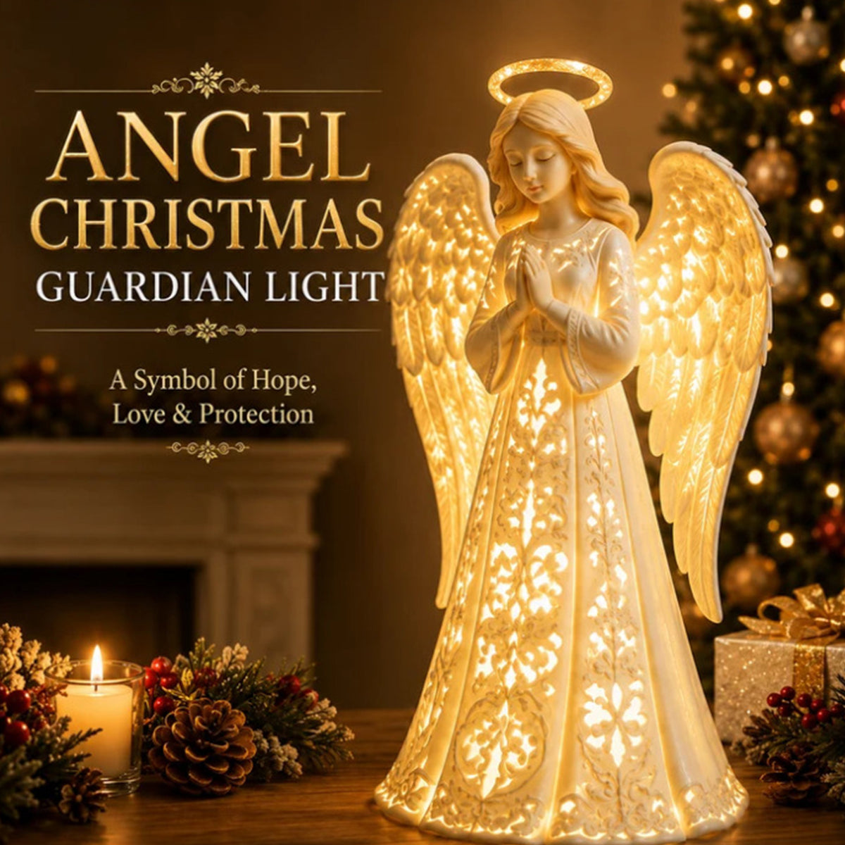 AURECHERIA – Glowing Christmas Angel for Magical Seasonal Displays