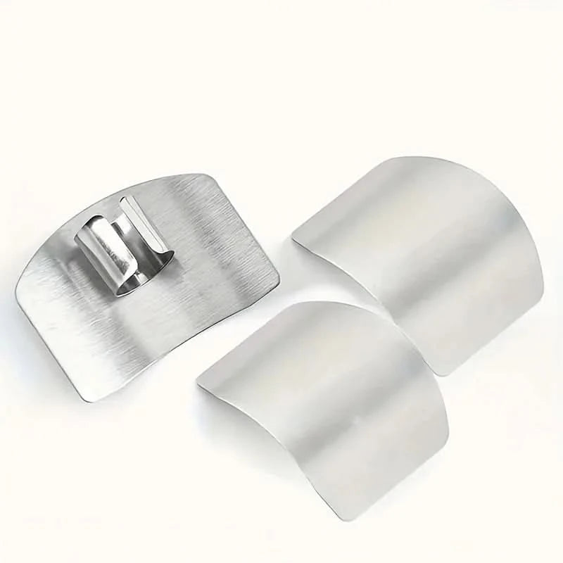 Stainless Steel Finger Guard - Kitchen Safety Tool for Slicing & Chopping 3