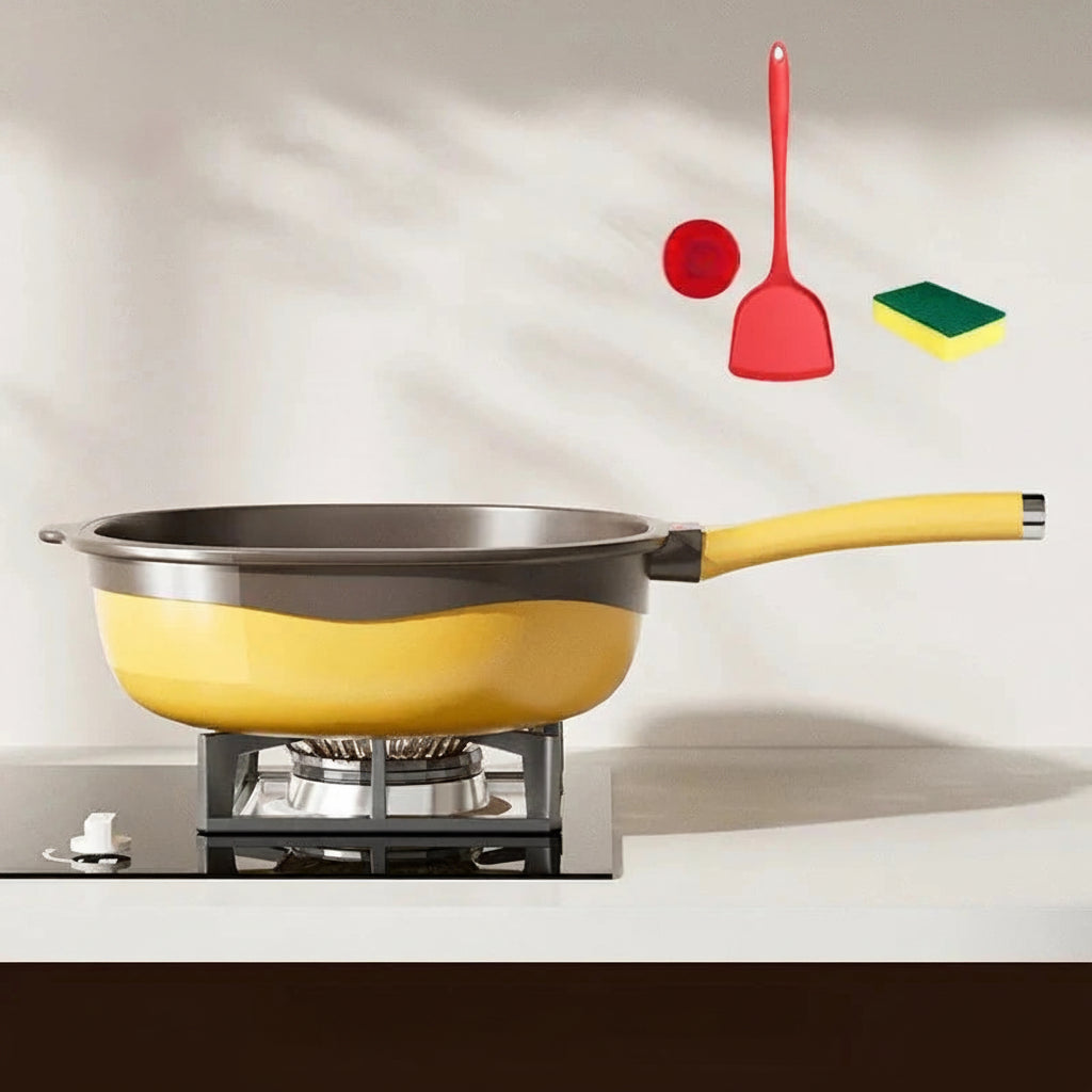Titanium Ceramic Nonstick Frying Pan - Best Non Stick Pan for Smokeless Cooking 5