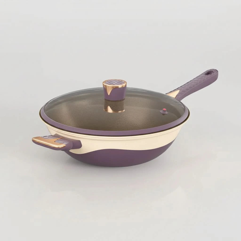 Titanium Non-Stick Stir Fry Pan - Multifunctional Skillet with Micro Pressure Technology 5