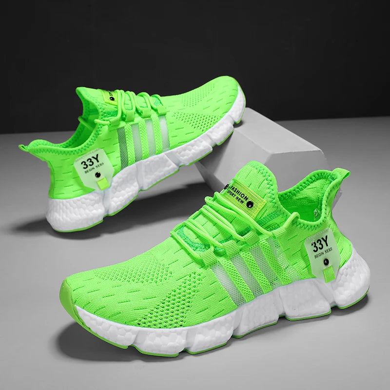 Trendy Lightweight Breathable Mesh Sneakers for Men - Plus Size Walking & Tennis Shoes 8
