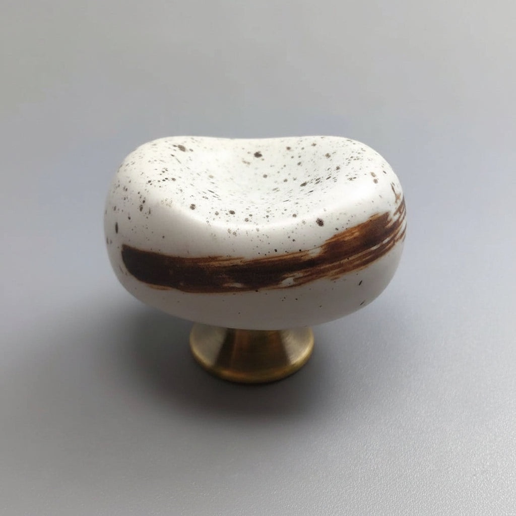 Vintage Ceramic Door Handles - Elegant Zinc Alloy Kitchen Cabinet Hardware 10