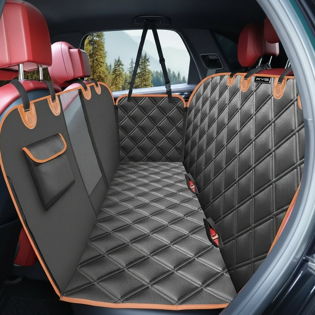 Waterproof Dog Car Seat Cover - Durable Back Seat Protector for Dogs 4