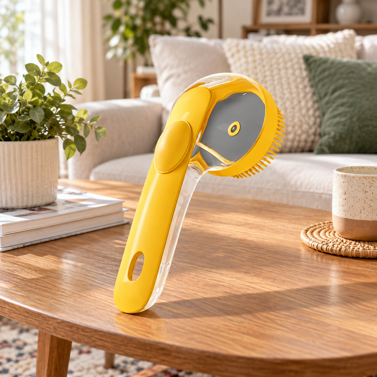 SUDSNESTA – Cepillo de baño para mascotas con dispensador de champú incorporado