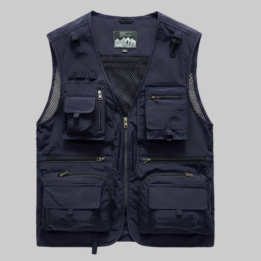 POCKETNEST – Casual Outdoor Vest with Secure Zipper Pockets