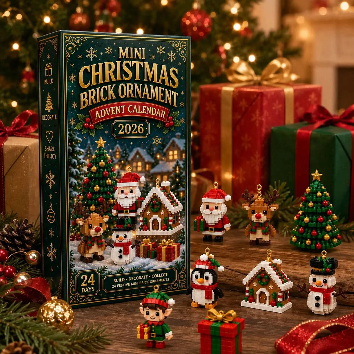 BRIXMASIA – Buildable Christmas Brick Ornament Advent Calendar