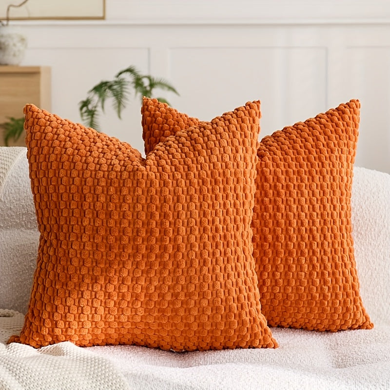 CORDFLOW – Housses de coussin à texture bulle pour décoration canapé et chambre