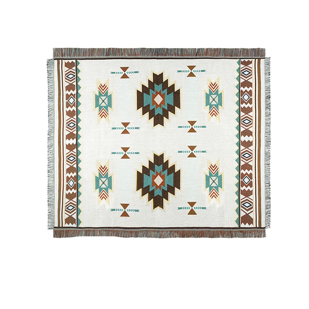 BohoLiving - Südwestlicher Jacquard-Picknickdecke