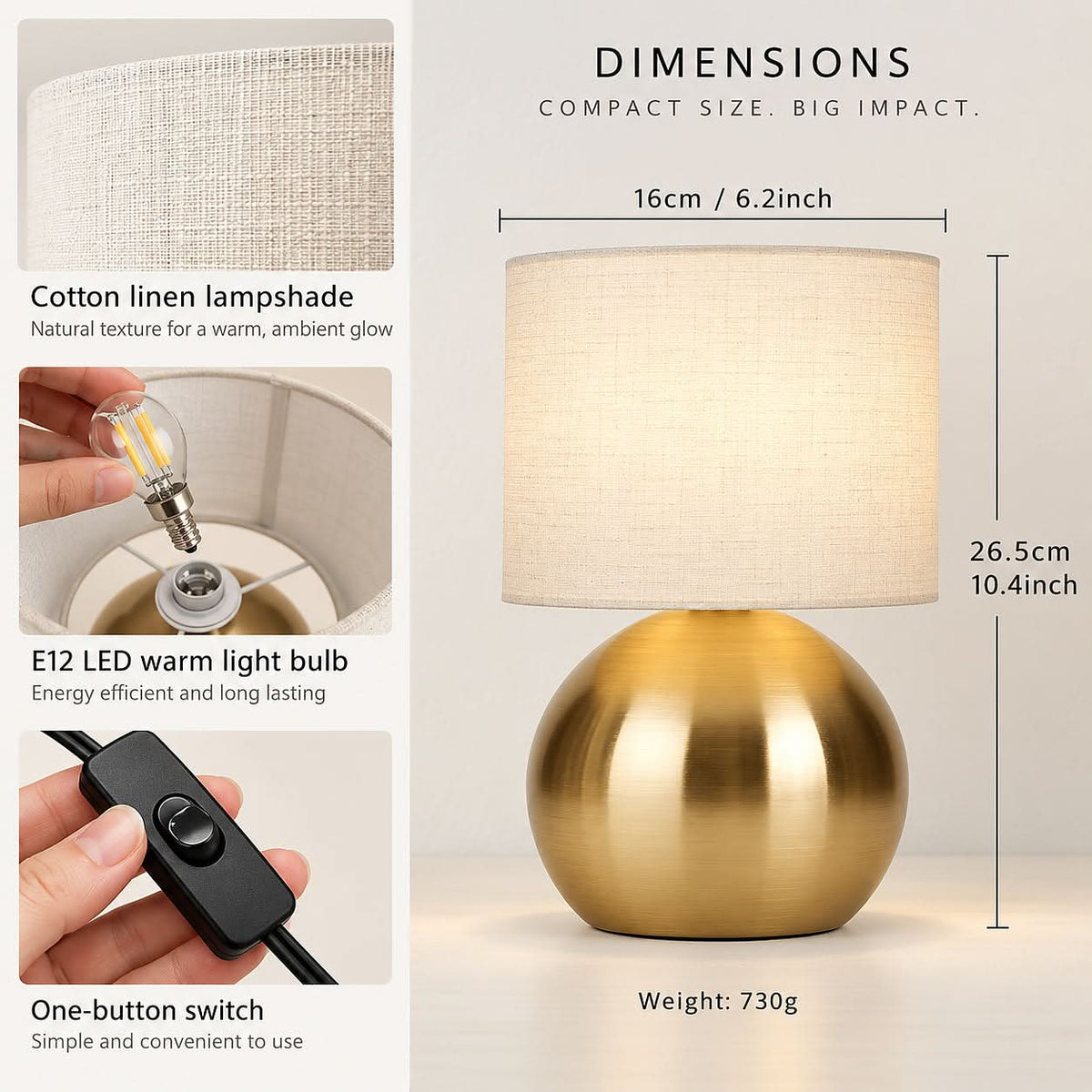 GILDSFERA – Kugelförmiges Tischlampen-Set für zeitlosen Charme im Interieur