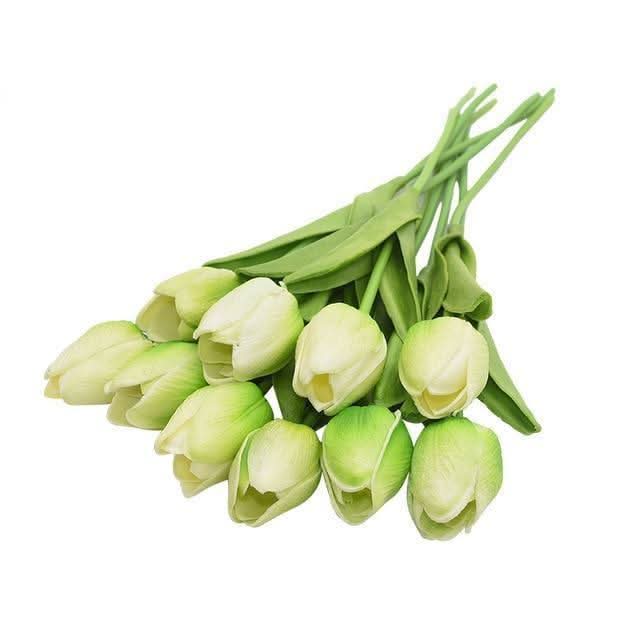 TULIPLUME – Composition florale artificielle pour une décoration de table élégante