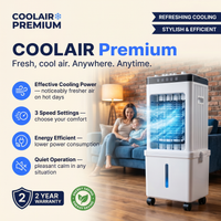 CoolAir Premium - 3-in-1 Portable Air for Cooling, Humidifying & Purifying