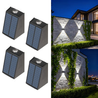 Solvanta - 4 Pack Solar Up and Down Wall Lights
