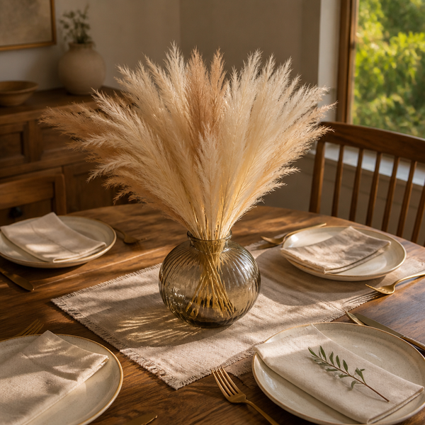 FEATHERBLOOM – Herbe de la pampa artificielle pour des compositions décoratives élégantes