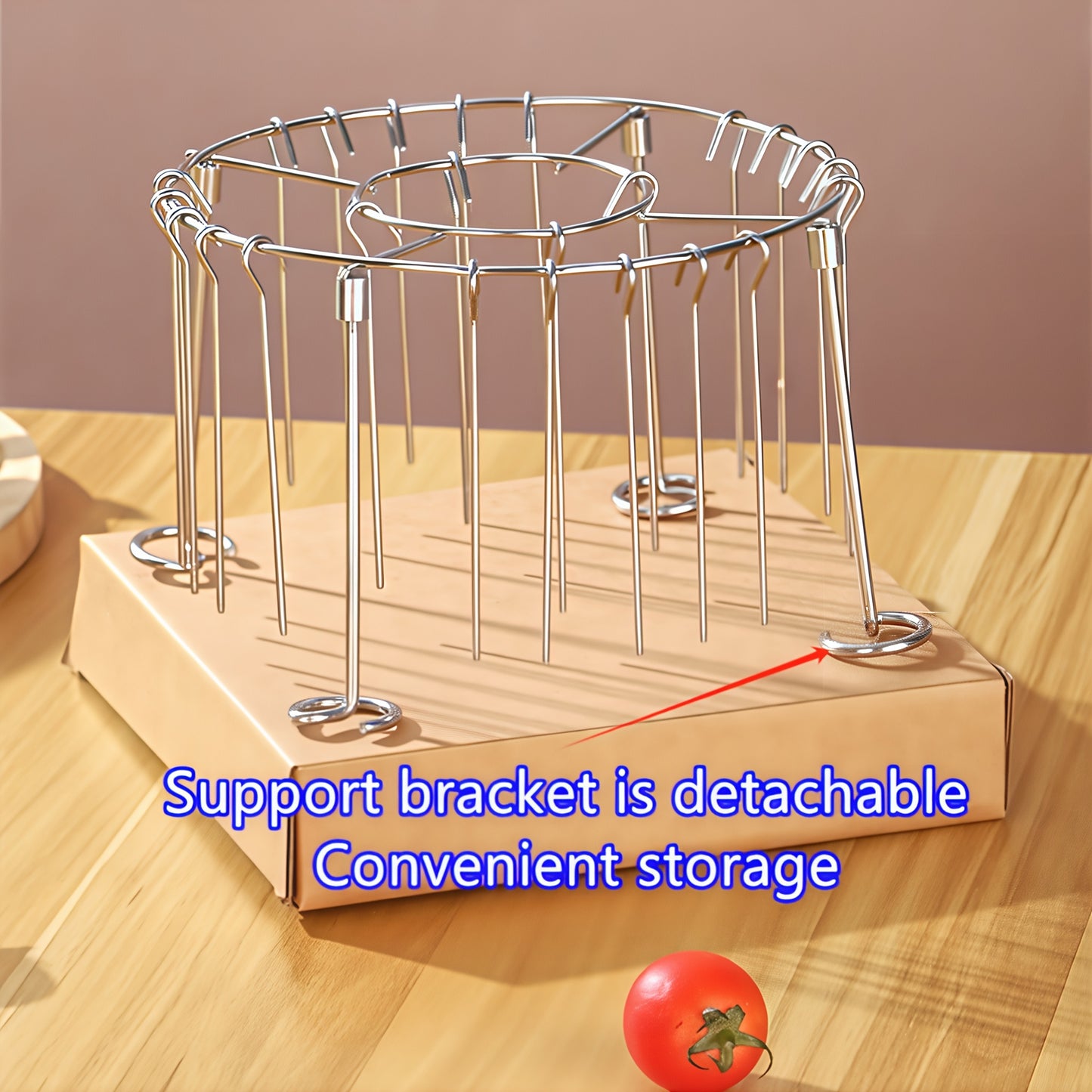 GRILLTOWER – Support vertical pour brochettes en acier inoxydable