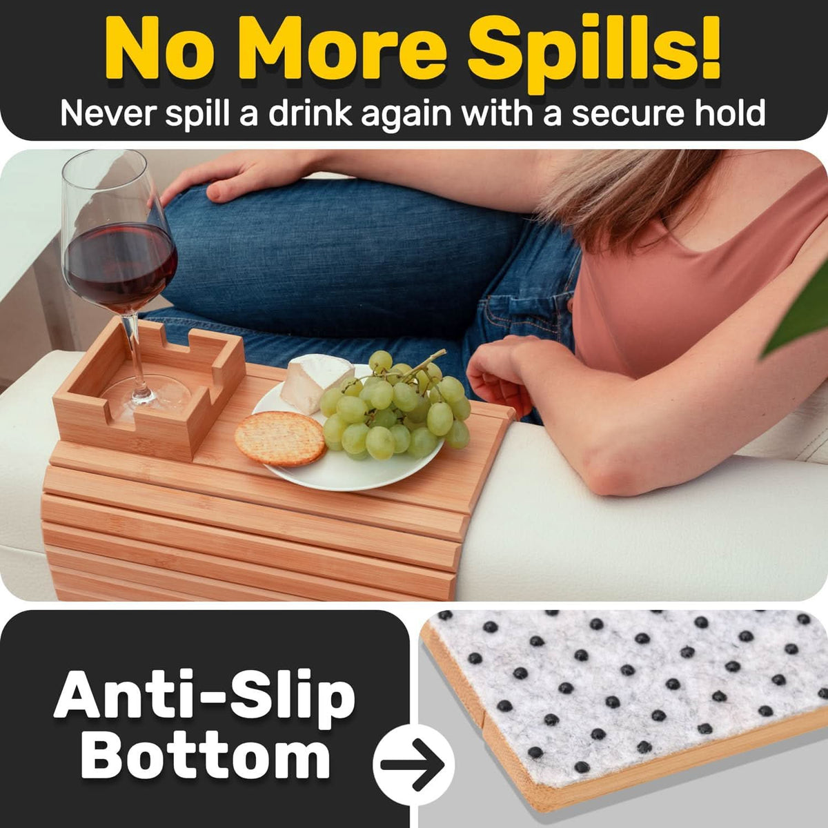 SIPLOFT – Sofa Cup Holder for Comfortable Lounging