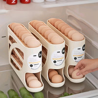 EGGROLLA – 4 Tier Rolling Egg Storage Organizer