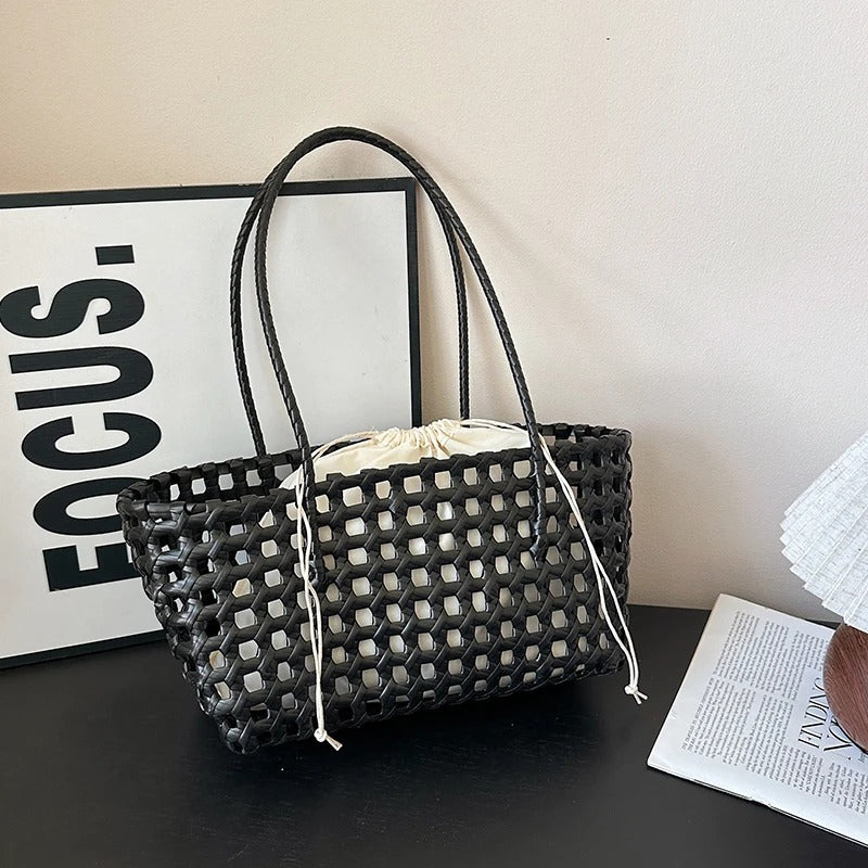 COASTBLOOM – Woven Summer Shoulder Tote Bag
