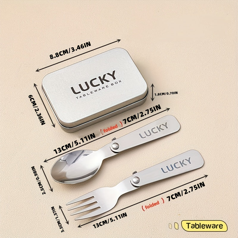 FOLDMATE – Portable Folding Fork Spoon Set