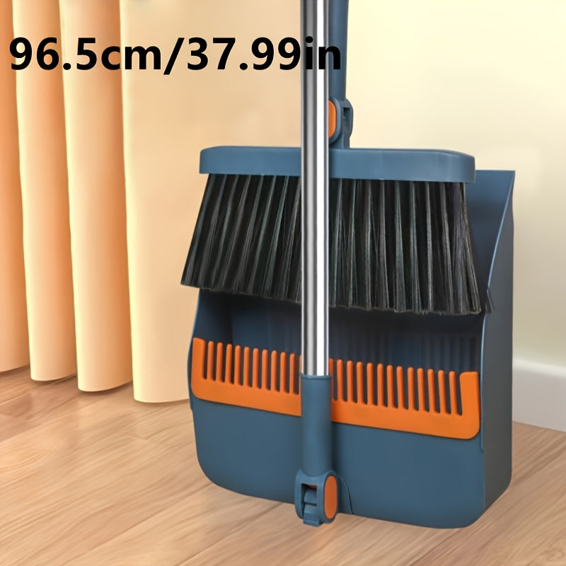 SWEEPVEX – Long Handle Broom and Dustpan Cleaning Set