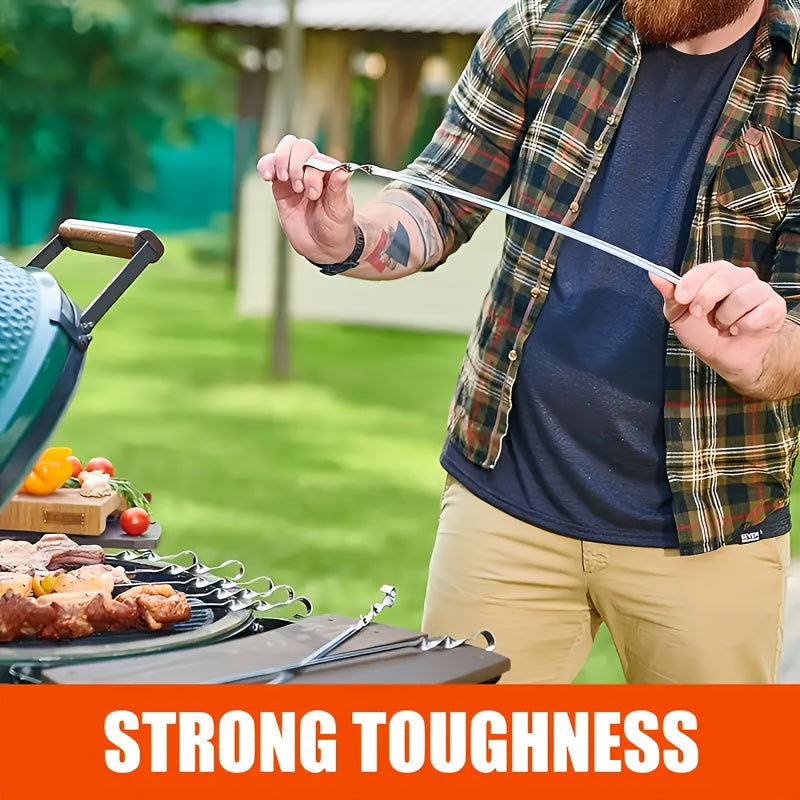 SKEWERPRO – Ensemble de brochettes pour barbecue à long manche
