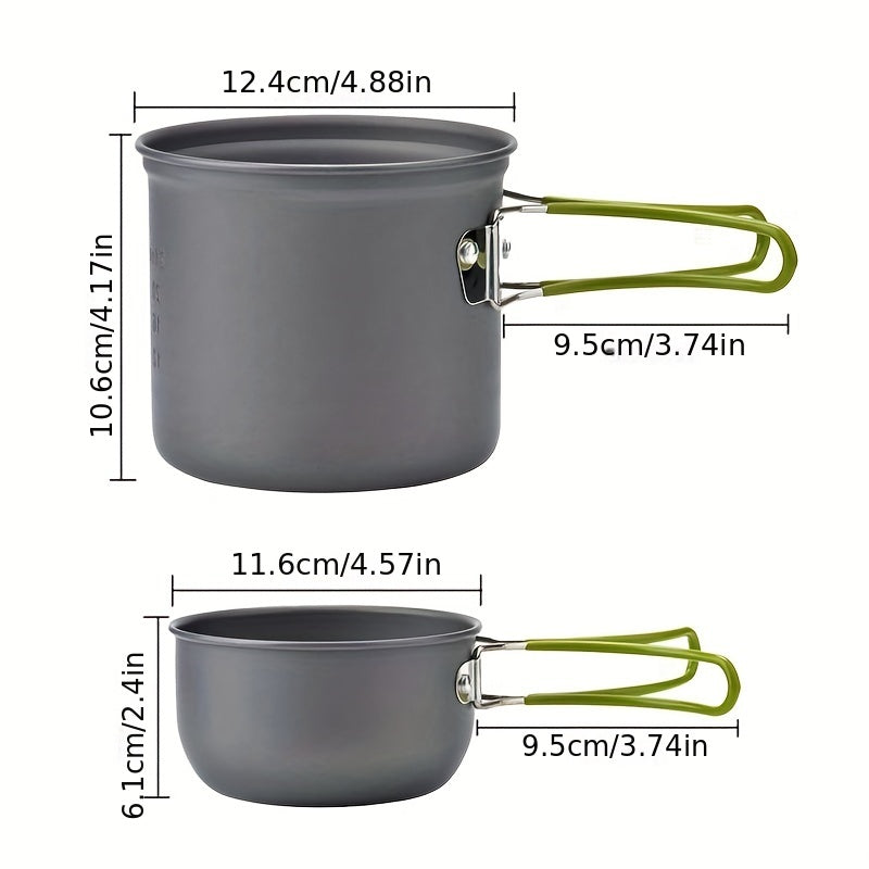 HIKEFLOW – Backpacking Cookware Kit with Fork & Spoon