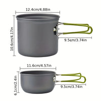 HIKEFLOW – Backpacking Cookware Kit with Fork & Spoon