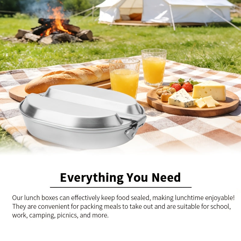 MEALTREK – Boîte à déjeuner de camping en acier inoxydable